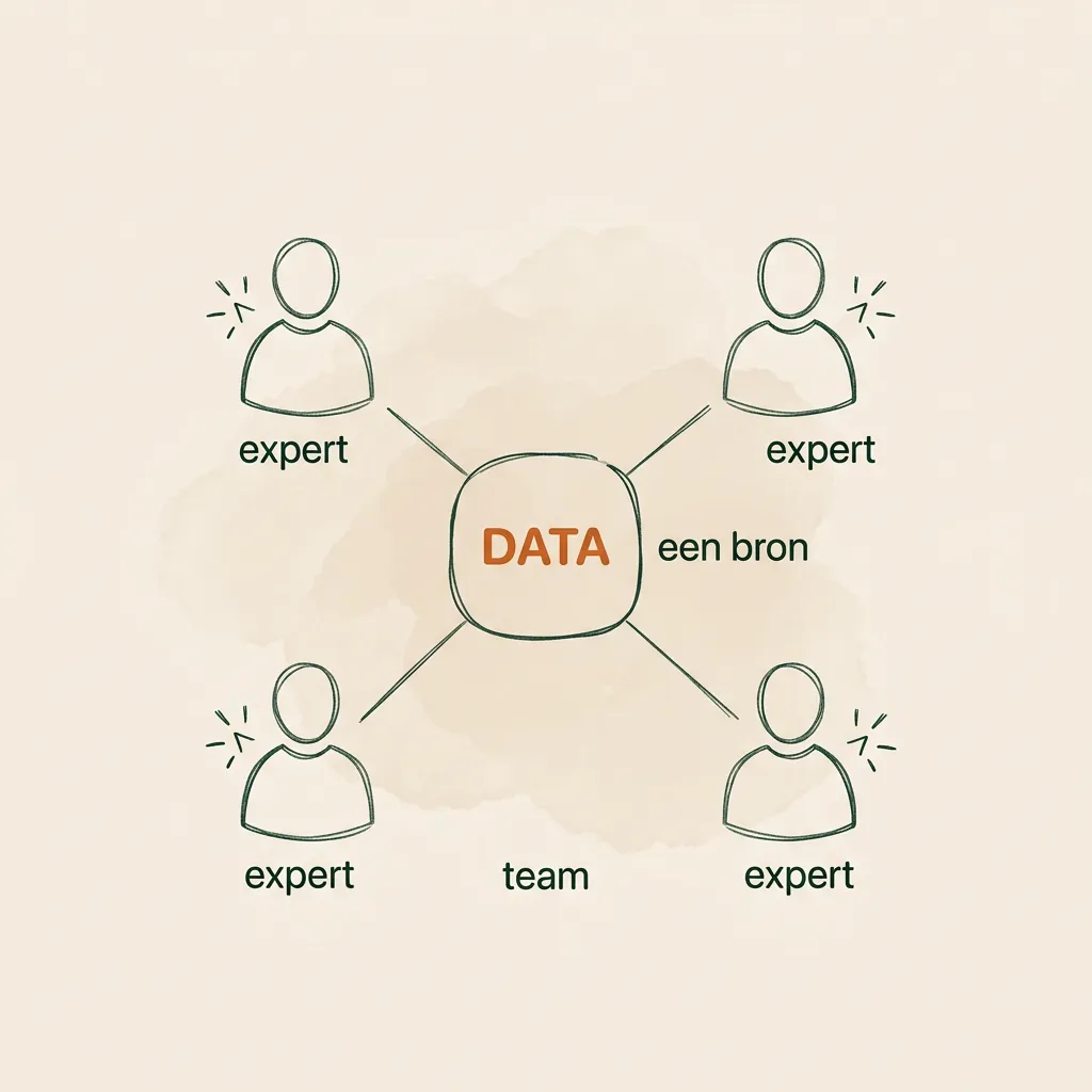 Dienstverlenend team met alle data vanuit één punt